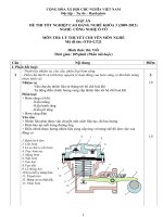 Đề thi tốt nghiệp cao đẳng nghề phần lý thuyết ngành công nghệ ô tô đề số  (21)