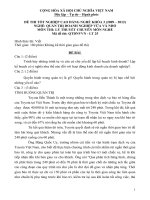 Đề thi tốt nghiệp cao đẳng nghề phần lý thuyết ngành quản trị  doanh nghiệp vừa và nhỏ đề số  (25)