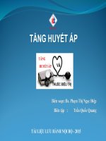 tăng huyết áp và thuốc điều trị