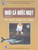 Ebook Nuôi cá nước ngọt (Tập 2- Kỹ thuật nuôi cá lồng) - NXB Lao động xã hội