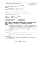 Đề kiểm tra KSCL học kì I môn sinh học 6(13-14) thcs nguyễn thiện thuật