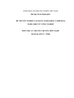 Đề thi tốt nghiệp cao đẳng nghề phần thực hành ngành điện tử công nghiệp đề số  (6)