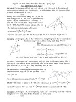 tài liệu ôn thi học sinh giỏi  hình học 7