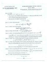 Đề thi thử Vật lí lần 8 - 2014 - Chuyên Sư phạm