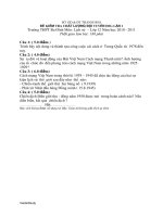 ĐỀ THI HSG LỊCH SỬ TỈNH THANH HÓA 2010-2011