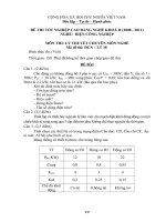 bộ đề thi tốt nghiệp phần lý thuyết cao đẳng nghề ngành điện công nghiệp đề số  (37)