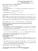 đề ôn thi đại học môn toán, đề số   11