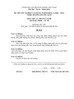 đề thi hướng dẫn du lịch phần ý thuyết cao đẳng nghề thực hành (2)