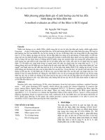 VCM 2012 12 Một phương pháp đánh giá về ảnh hưởng của bộ lọc đến  hình dạng tín hiệu điện tim  A method evaluates an effect of the filter to ECG signal