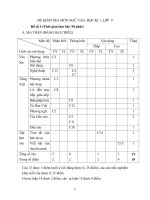 Đề kiểm tra học kì I lớp 9 môn Ngữ văn - Đề 1