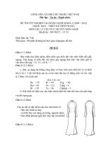 bộ đề thi tốt nghiệp lý thuyết ngành may và thiết kế thời trang cao đẳng nghề đề số  (34)