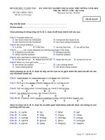 Đề thi thử đại học môn Tiếng Anh (30)