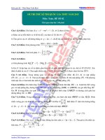 đề toán thi thử lần 2 năm 2015 của toanhoc24h