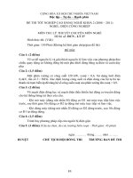 bộ đề thi tốt nghiệp phần lý thuyết cao đẳng nghề ngành điện công nghiệp đề số  (26)