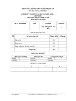 Ngân hàng đề thi tốt nghiệp phần thực hành ngành công nghệ ô tô đề số  (49)