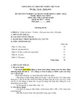 Đề thi tốt nghiệp cao đẳng nghề phần thực hành ngành điện tàu thủy đề số  (2)