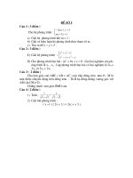 đề ôn thi vào lớp 10 môn toán tham khảo, đề  6