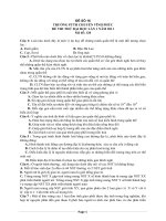 đề thi thử đại học môn sinh các trường THPT trên toàn quốc đề số  (9)