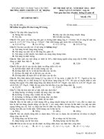 ĐỀ VÀ ĐÁP ÁN HỌC KÌ 2- MÔN VẬT LÍ CƠ BẢN 10 - NĂM HỌC 2014 & 2015 - THÀNH PHỐ CẦN THƠ - THPT CHUYÊN LÝ TỰ TRỌNG (2)