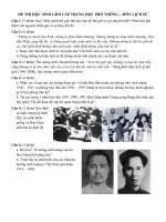 Đề thi HSG Sử THPT (thử) - đề 2