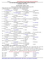 Đề luyện thi học sinh giỏi Tiếng Anh lớp 8 số 59