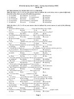 đề thi thử tiếng anh đại học các trường THPT chuyên trên toàn quốc đề số (16)