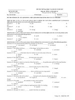 ĐỀ THI THỬ ĐẠI HỌC CAO ĐẲNG NĂM 2015 MÔN ANH