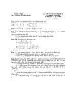 đề ôn thi vào lớp 10 môn toán tham khảo, đề  33