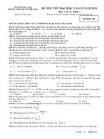 Đề thi thử đại học môn Vật Lý chuyên Hà Nam