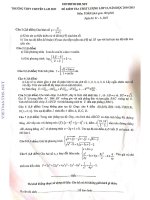 đề thi toán chuyên lam sơn 2015 lần 1