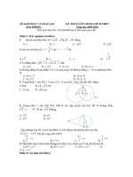 đề ôn thi vào lớp 10 môn toán tham khảo, đề  39