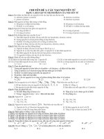 các dạng bài tập chương nguyên tử