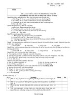 Đề kiểm tra một tiết môn Vật lý lớp 9