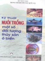 Ebook Kỹ thuật nuôi trồng một số đối tượng thủy sản ở biển- Phần 1 - NXB Nông nghiệp