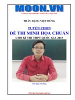 sách luyện đề toán thi THPT QG 2015