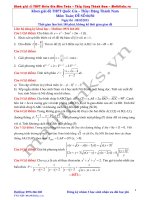 Đề thi thử và cách giải môn toán thầy đặng thành nam (6)