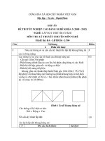 ĐỀ thi tốt nghiệp cao đẳng nghề ngành lắp đặt thiết bị cơ khí phần lý thuyết và đáp án mã   (4)
