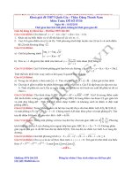 Đề thi thử và cách giải môn toán thầy đặng thành nam (7)