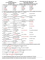 Đề luyện thi học sinh giỏi tiếng Anh lớp 9 số 13