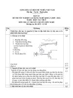 Đề thi tốt nghiệp cao đẳng nghề phần lý thuyết ngành điện tàu thủy kèm đá án đề số  (9)