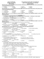 Đề khảo sát chất lượng môn Tiếng Anh lớp 12 ôn thi THPT Quốc gia số 198