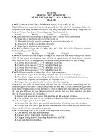 đề thi thử đại học môn sinh các trường THPT trên toàn quốc đề số  (24)