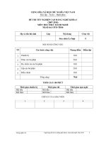 Ngân hàng đề thi tốt nghiệp phần thực hành ngành công nghệ ô tô đề số  (45)