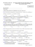 Đề thi đại học môn vật Lý (15)