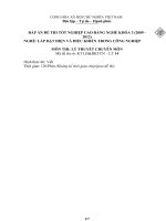 ĐỀ thi tốt nghiệp cao đẳng nghề ngành kỹ thuật lắ đặt và điều khiển trong công nghiệp phần lý thuyết và đáp án mã   (14)