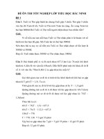 ĐỀ ÔN THI TỐT NGHIỆP MÔN TOÁN LỚP TIỂU HỌC BẮC NINH