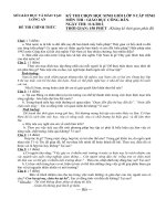 Đề thi học sinh giỏi tỉnh Long An lớp 9 năm 2012 môn Giáo dục công dân