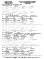 Đề khảo sát chất lượng môn Tiếng Anh lớp 12 ôn thi THPT Quốc gia số 209