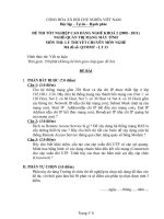 Đề thi tốt nghiệp cao đẳng nghề phần lý thuyết ngành quản trị máy tính đề số  (27)