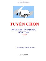 100 đề thi thử đại học môn toán tập 6